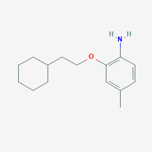 molecular formula C15H23NO B3171560 2-(2-Cyclohexylethoxy)-4-methylaniline CAS No. 946683-20-1