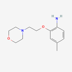 molecular formula C13H20N2O2 B3171572 4-Methyl-2-[2-(4-morpholinyl)ethoxy]phenylamine CAS No. 946683-29-0