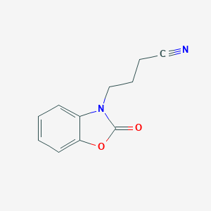 molecular formula C11H10N2O2 B317160 4-(2-Oxo-benzooxazol-3-yl)-butyronitrile 