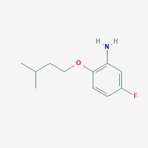molecular formula C11H16FNO B3171628 5-Fluoro-2-(isopentyloxy)aniline CAS No. 946683-73-4