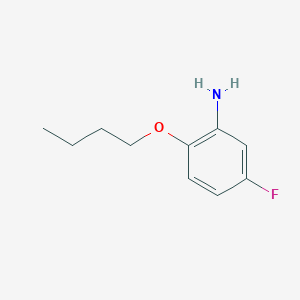 molecular formula C10H14FNO B3171635 2-Butoxy-5-fluoroaniline CAS No. 946683-76-7
