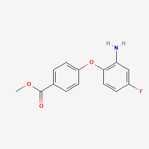 molecular formula C14H12FNO3 B3171661 Methyl 4-(2-amino-4-fluorophenoxy)benzoate CAS No. 946684-01-1