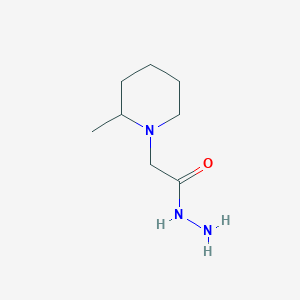 molecular formula C8H17N3O B3171667 2-(2-Methylpiperidin-1-yl)acetohydrazide CAS No. 946686-25-5