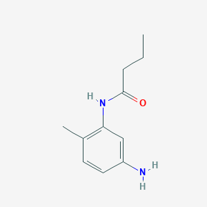 molecular formula C11H16N2O B3171671 N-(5-Amino-2-methylphenyl)butanamide CAS No. 946689-84-5