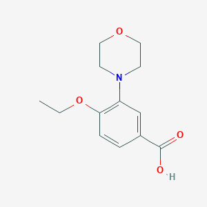 molecular formula C13H17NO4 B3171681 4-Ethoxy-3-morpholin-4-yl-benzoic acid CAS No. 946691-21-0