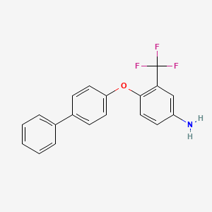 4-([1,1'-Biphenyl]-4-yloxy)-3-(trifluoromethyl)-phenylamine