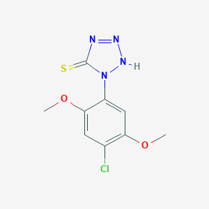 1-(4-chloro-2,5-dimethoxyphenyl)-1H-tetraazole-5-thiol