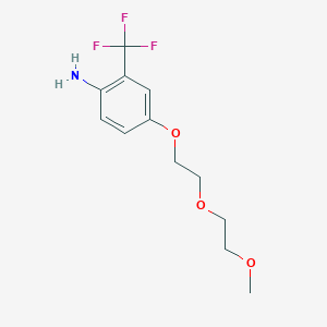 4-[2-(2-Methoxyethoxy)ethoxy]-2-(trifluoromethyl)-phenylamine