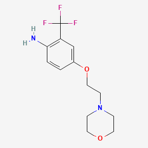 4-[2-(4-Morpholinyl)ethoxy]-2-(trifluoromethyl)-phenylamine