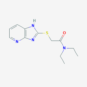 molecular formula C12H16N4OS B317173 N,N-diethyl-2-(1H-imidazo[4,5-b]pyridin-2-ylsulfanyl)acetamide 