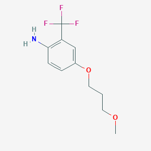 4-(3-Methoxypropoxy)-2-(trifluoromethyl)aniline