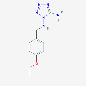 molecular formula C10H14N6O B317176 N~1~-(4-ethoxybenzyl)-1H-tetraazole-1,5-diamine 