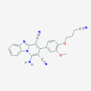 1-Amino-3-[4-(3-cyanopropoxy)-3-methoxyphenyl]pyrido[1,2-a]benzimidazole-2,4-dicarbonitrile