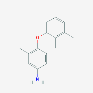molecular formula C15H17NO B3171799 4-(2,3-Dimethylphenoxy)-3-methylaniline CAS No. 946698-62-0