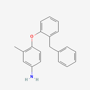 molecular formula C20H19NO B3171803 4-(2-Benzylphenoxy)-3-methylaniline CAS No. 946698-65-3