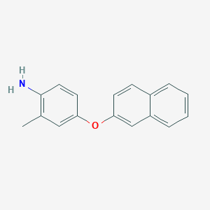 molecular formula C17H15NO B3171898 2-Methyl-4-(2-naphthyloxy)aniline CAS No. 946699-81-6