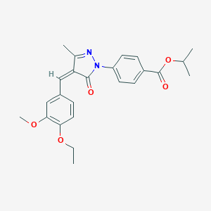 isopropyl 4-[4-(4-ethoxy-3-methoxybenzylidene)-3-methyl-5-oxo-4,5-dihydro-1H-pyrazol-1-yl]benzoate