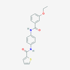 molecular formula C20H18N2O3S B317195 N-(4-{[(3-ethoxyphenyl)carbonyl]amino}phenyl)thiophene-2-carboxamide 