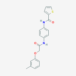 N-(4-{[(3-methylphenoxy)acetyl]amino}phenyl)thiophene-2-carboxamide