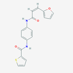 molecular formula C18H14N2O3S B317200 N-(4-{[3-(2-furyl)acryloyl]amino}phenyl)-2-thiophenecarboxamide 