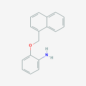 molecular formula C17H15NO B3172003 2-(1-Naphthylmethoxy)aniline CAS No. 946714-30-3
