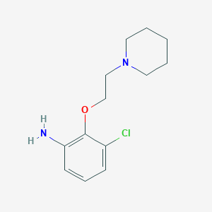 molecular formula C13H19ClN2O B3172022 3-Chloro-2-[2-(1-piperidinyl)ethoxy]phenylamine CAS No. 946714-57-4