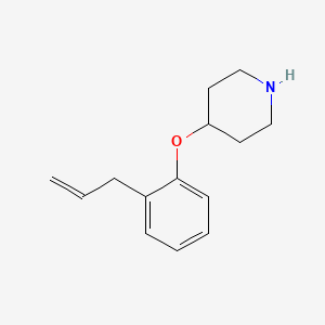 molecular formula C14H19NO B3172048 2-Allylphenyl 4-piperidinyl ether CAS No. 946714-81-4
