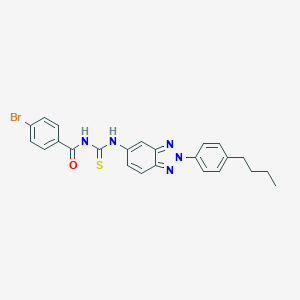 4-bromo-N-{[2-(4-butylphenyl)-2H-benzotriazol-5-yl]carbamothioyl}benzamide