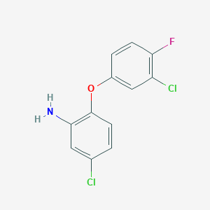 5-Chloro-2-(3-chloro-4-fluorophenoxy)aniline