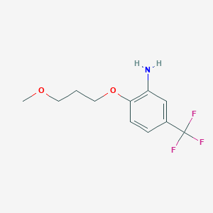 molecular formula C11H14F3NO2 B3172114 2-(3-Methoxypropoxy)-5-(trifluoromethyl)aniline CAS No. 946715-36-2