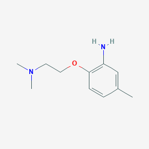 molecular formula C11H18N2O B3172134 2-[2-(Dimethylamino)ethoxy]-5-methylaniline CAS No. 946715-60-2