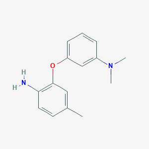 molecular formula C15H18N2O B3172206 N-[3-(2-氨基-5-甲基苯氧基)苯基]-N,N-二甲基胺 CAS No. 946716-42-3