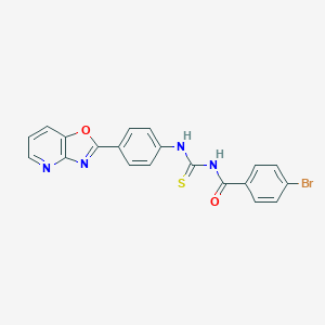 molecular formula C20H13BrN4O2S B317221 N-(4-bromobenzoyl)-N'-(4-[1,3]oxazolo[4,5-b]pyridin-2-ylphenyl)thiourea 