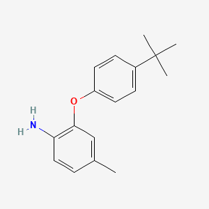 molecular formula C17H21NO B3172220 2-[4-(Tert-butyl)phenoxy]-4-methylphenylamine CAS No. 946716-54-7