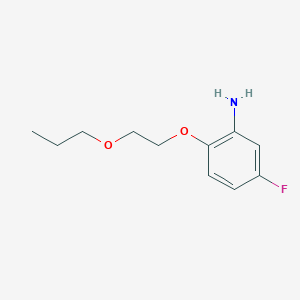 5-Fluoro-2-(2-propoxyethoxy)aniline
