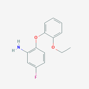 molecular formula C14H14FNO2 B3172267 2-(2-Ethoxyphenoxy)-5-fluoroaniline CAS No. 946716-85-4