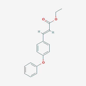 molecular formula C17H16O3 B031723 丙烯酸乙酯 (e)-3-(4-苯氧基苯基) CAS No. 945414-28-8