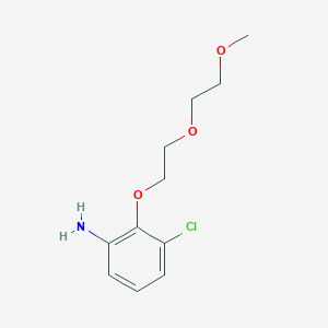 3-Chloro-2-[2-(2-methoxyethoxy)ethoxy]aniline