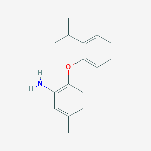 molecular formula C16H19NO B3172476 2-(2-Isopropylphenoxy)-5-methylaniline CAS No. 946728-35-4