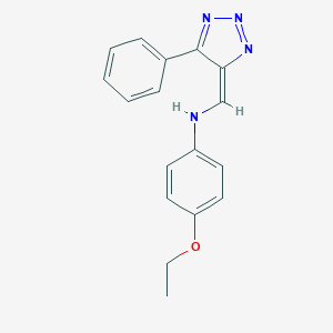 molecular formula C17H16N4O B317248 4-ethoxy-N-[(E)-(5-phenyltriazol-4-ylidene)methyl]aniline 