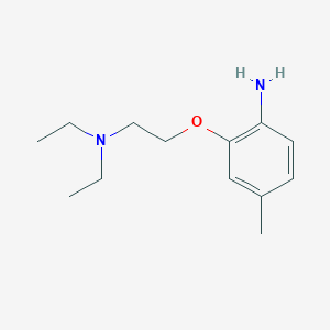molecular formula C13H22N2O B3172508 N-[2-(2-氨基-5-甲基苯氧基)乙基]-N,N-二乙胺 CAS No. 946728-68-3
