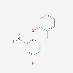 molecular formula C13H12FNO B3172594 5-Fluoro-2-(2-methylphenoxy)aniline CAS No. 946729-40-4