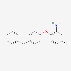B3172615 2-(4-Benzylphenoxy)-5-fluoroaniline CAS No. 946729-55-1