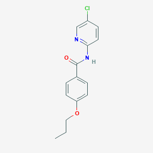 molecular formula C15H15ClN2O2 B317266 N-(5-chloropyridin-2-yl)-4-propoxybenzamide 