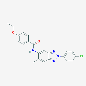 molecular formula C22H19ClN4O2 B317277 N-[2-(4-chlorophenyl)-6-methyl-2H-benzotriazol-5-yl]-4-ethoxybenzamide 