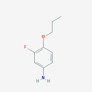 molecular formula C9H12FNO B3172788 3-Fluoro-4-propoxyaniline CAS No. 946742-23-0