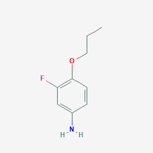 molecular formula C9H12FNO B3172788 3-氟-4-丙氧基苯胺 CAS No. 946742-23-0