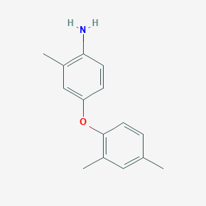 molecular formula C15H17NO B3172849 4-(2,4-Dimethylphenoxy)-2-methylaniline CAS No. 946742-82-1