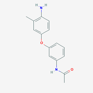 molecular formula C15H16N2O2 B3172862 N-[3-(4-Amino-3-methylphenoxy)phenyl]acetamide CAS No. 946742-90-1