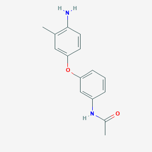 molecular formula C15H16N2O2 B3172862 N-[3-(4-氨基-3-甲基苯氧基)苯基]乙酰胺 CAS No. 946742-90-1